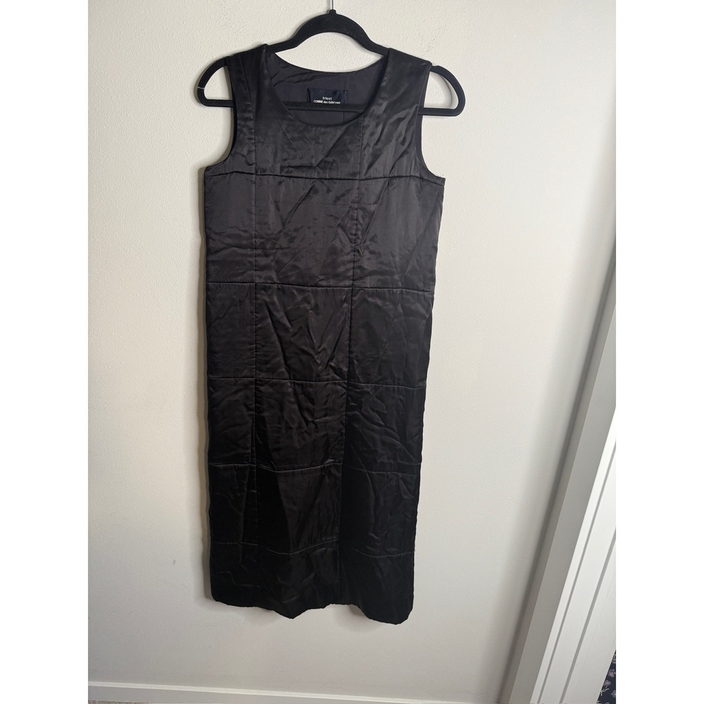 tricot COMME des GARCONS Women's Black‎ Quilted Sleeveless Midi Dress Designer